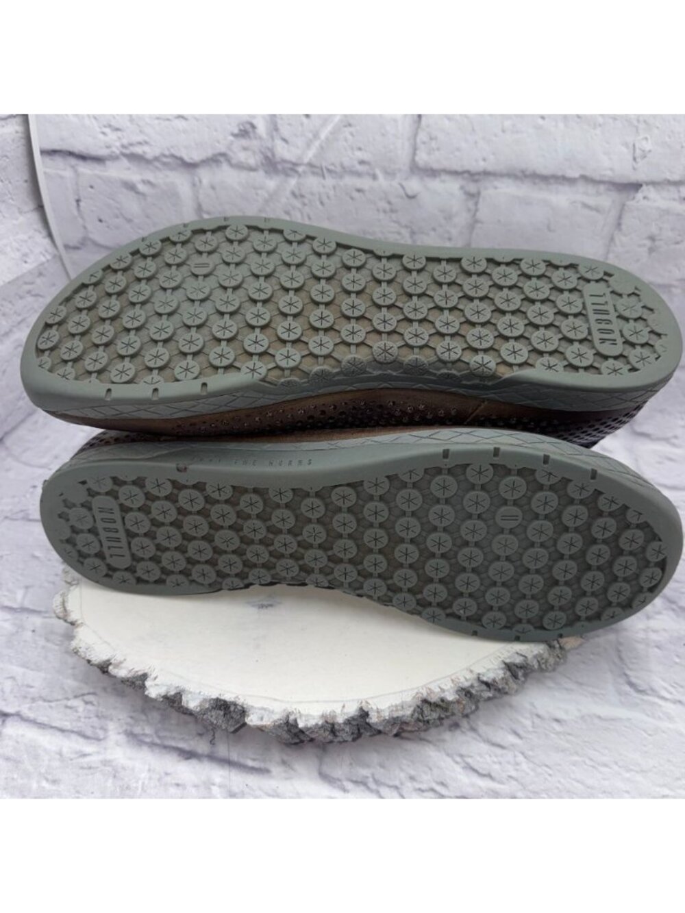 NOBULL High-Top Trainer Coffee Perforated Leather Gray Sole Mens Size 15 Sneaker - Picture 13 of 13